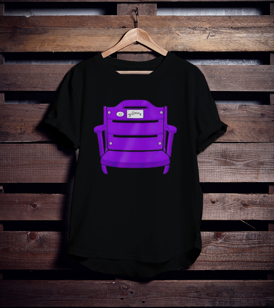 Athlete Logos Purple Stadium Chair Grimey 12 T-Shirt