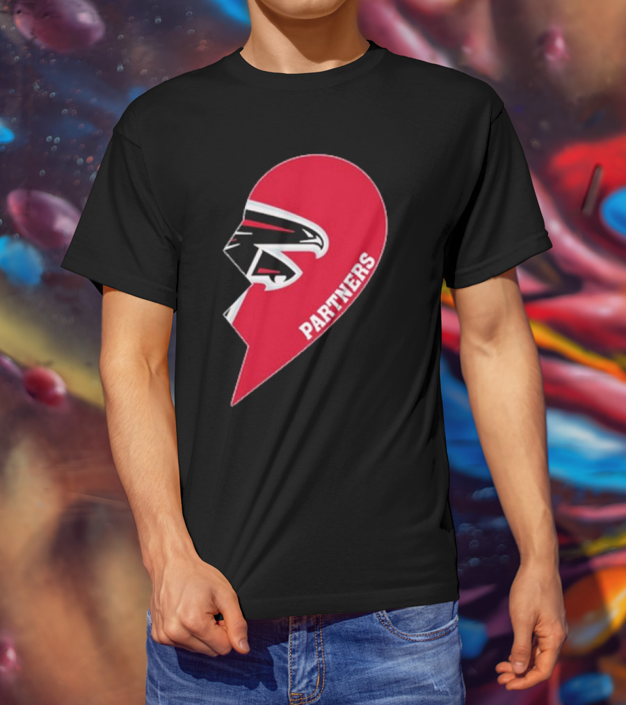 Atlanta Falcons Half Heart Partners T-Shirt