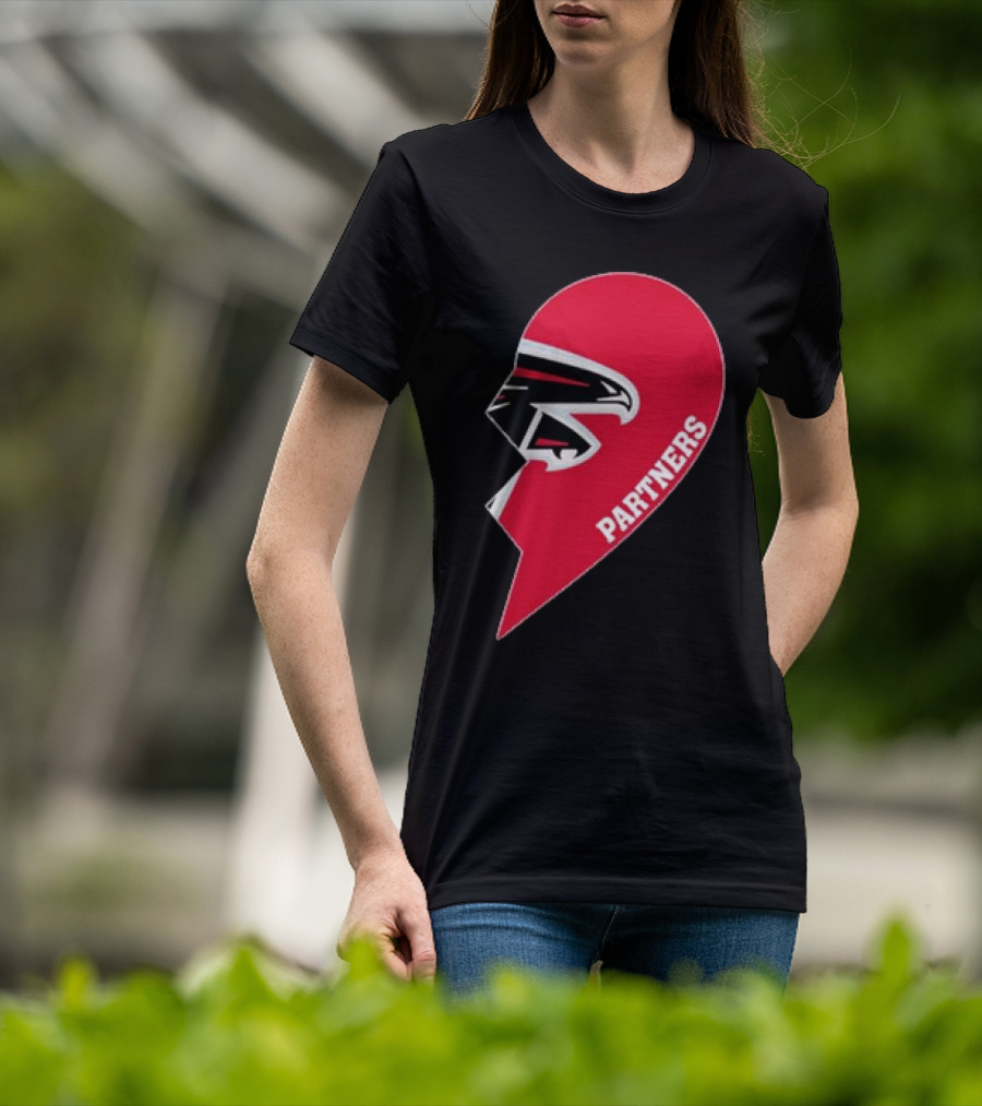 Atlanta Falcons Half Heart Partners T-Shirt