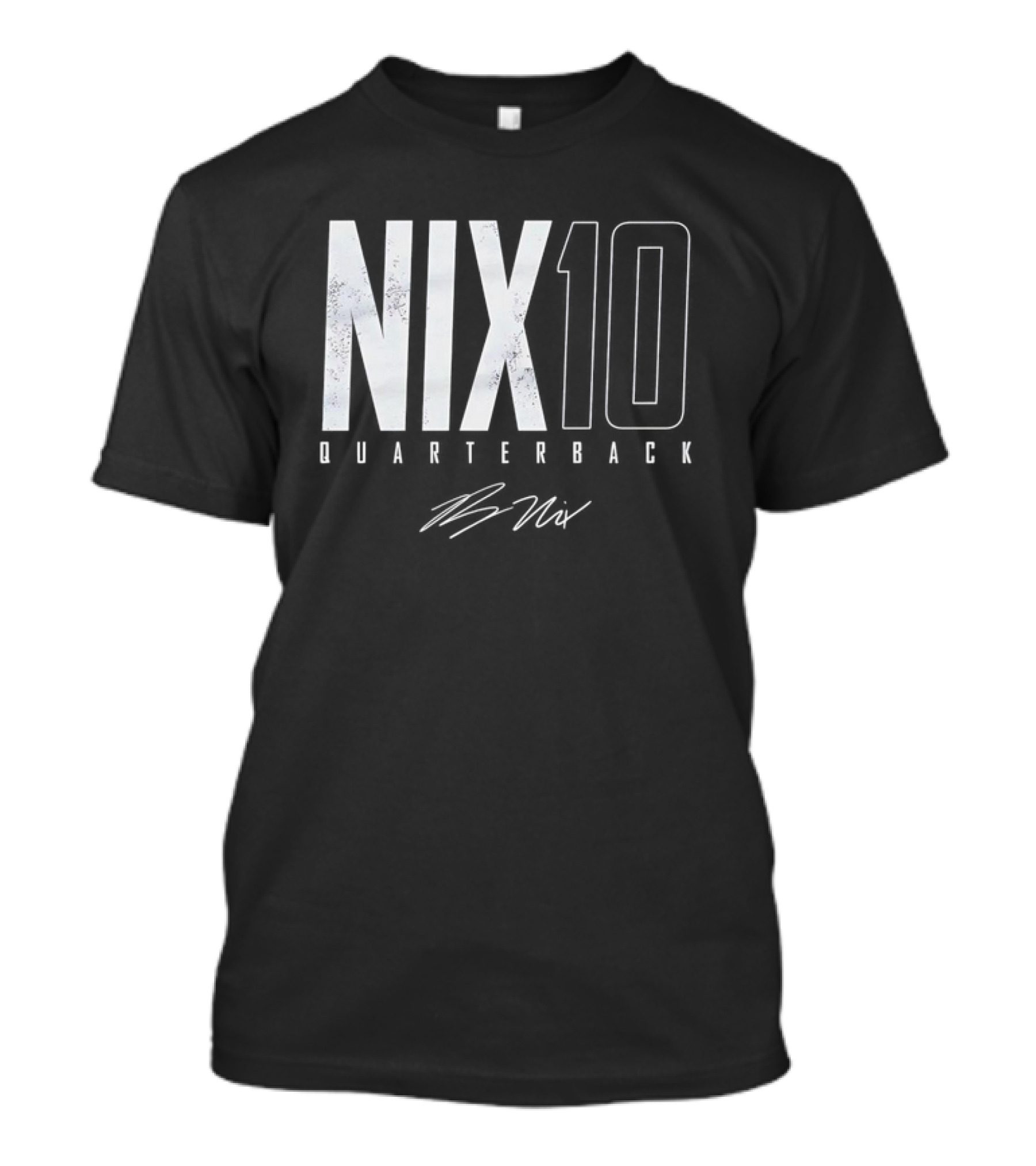 Nix 10 Quarterback Vintage Denver Broncos NFL Football Bo Nix Elite T-Shirt