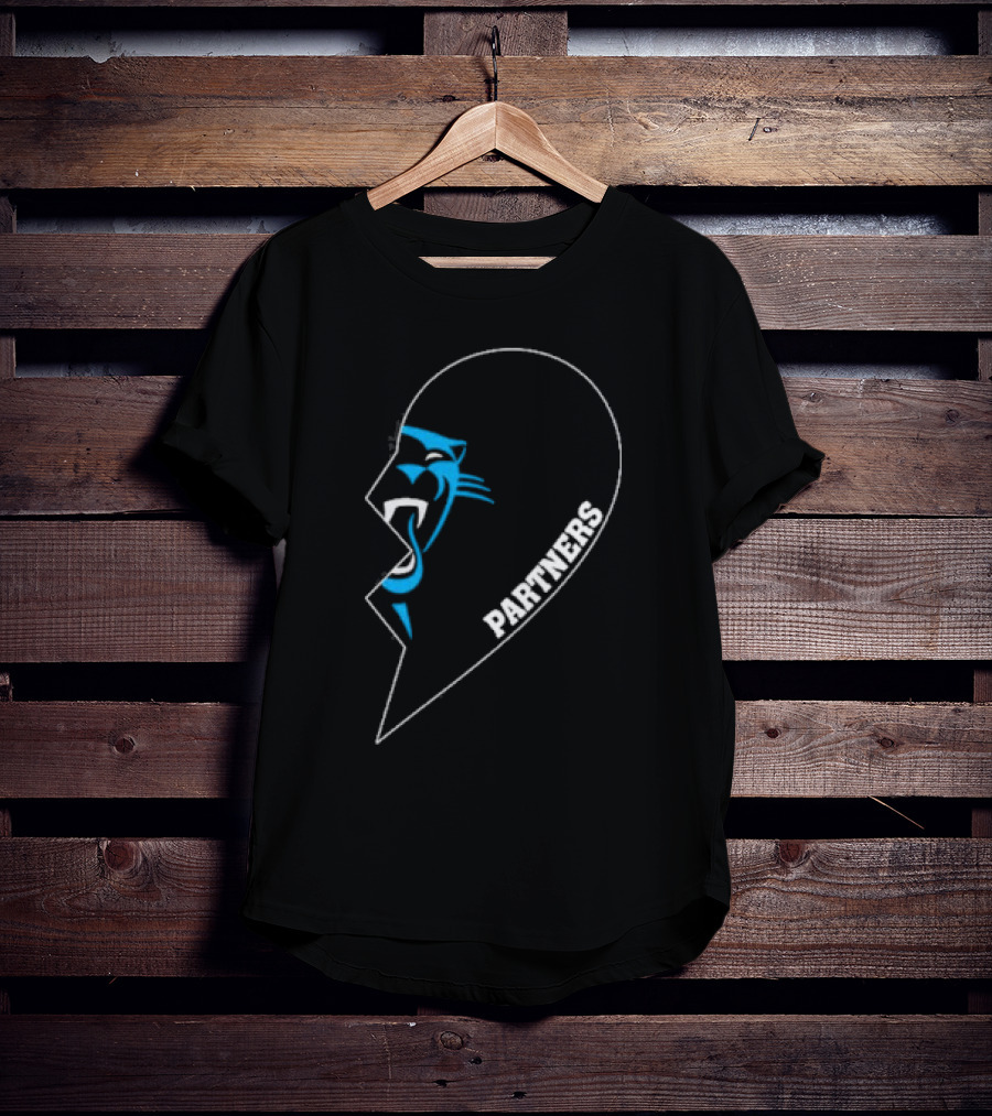 Carolina Panthers Partners Half Heart Emblem T-Shirt