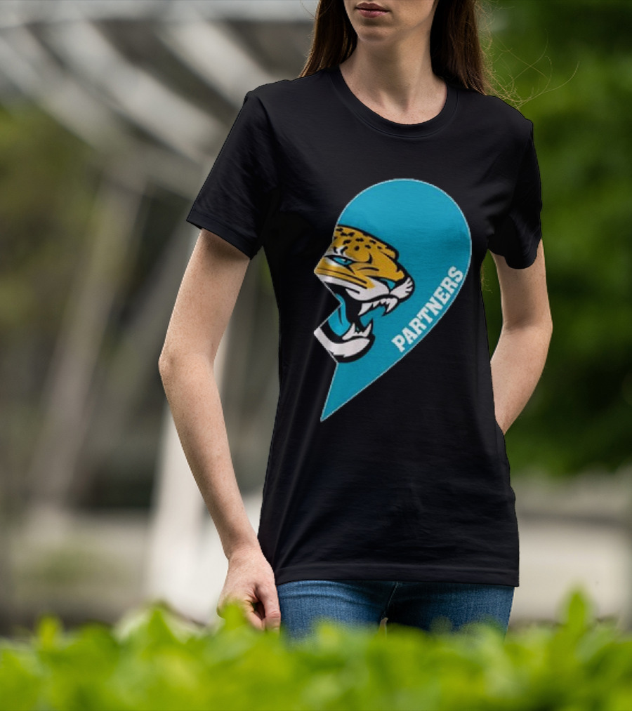 Jacksonville Jaguars Partners Half Heart T-Shirt
