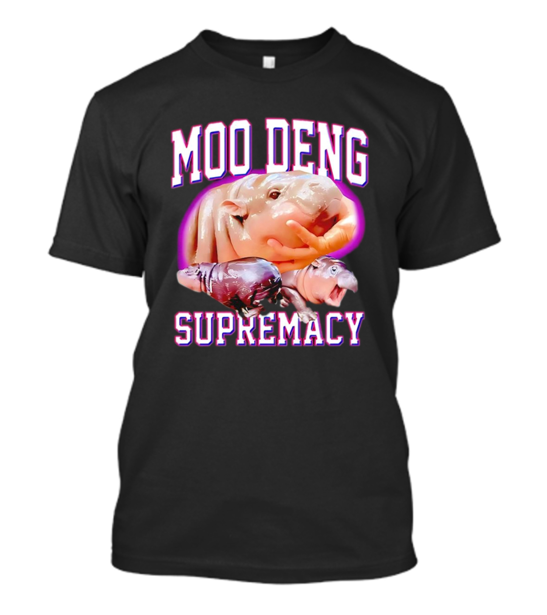 Moo Deng Supremacy Hippo Trio T-Shirt