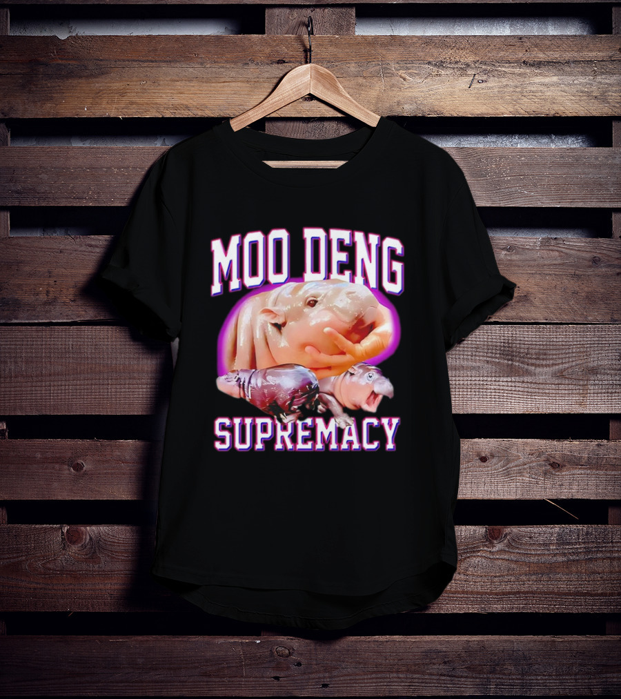 Moo Deng Supremacy Hippo Trio T-Shirt
