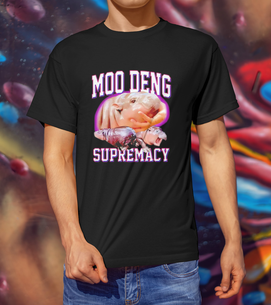 Moo Deng Supremacy Hippo Trio T-Shirt