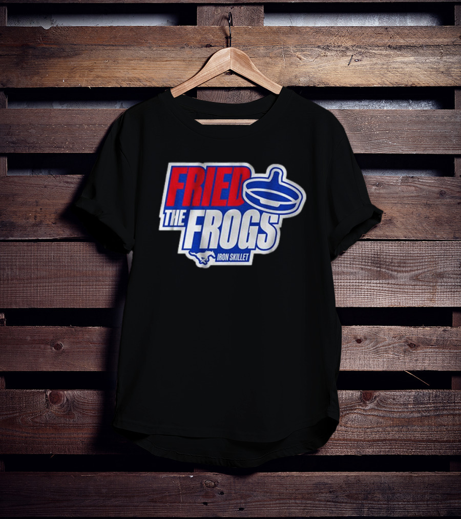 SMU Mustangs Fried The Frogs Iron Skillet T-Shirt