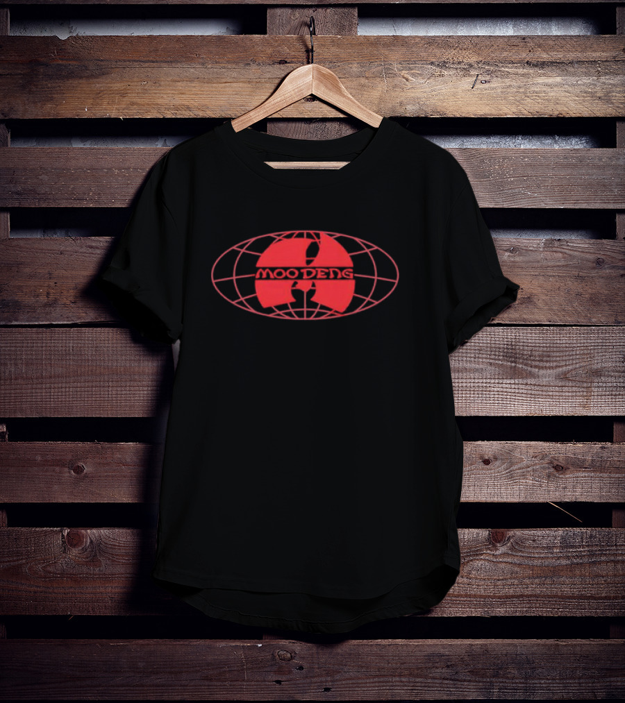 Moo Deng Clan 2 Red Globe Emblem T-Shirt