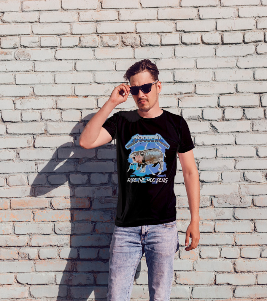Moo Deng Ride The Moo Deng Electric Hippo T-Shirt