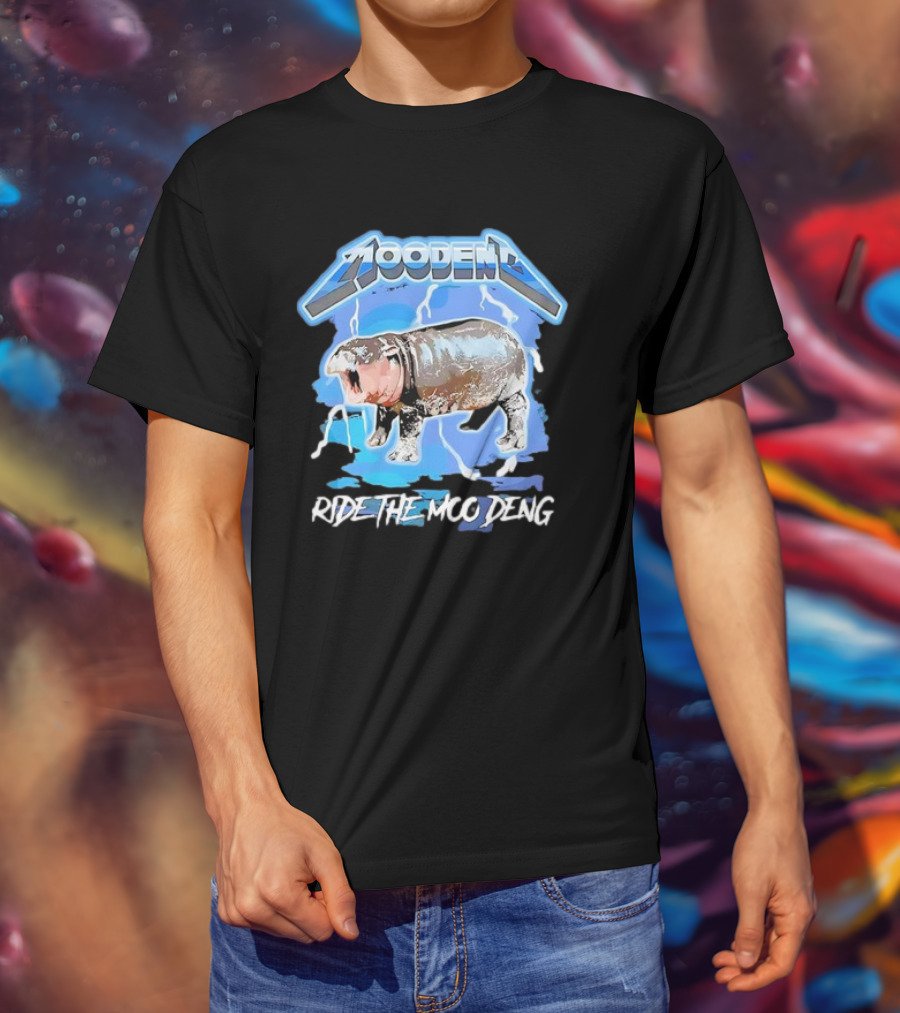 Moo Deng Ride The Moo Deng Electric Hippo T-Shirt