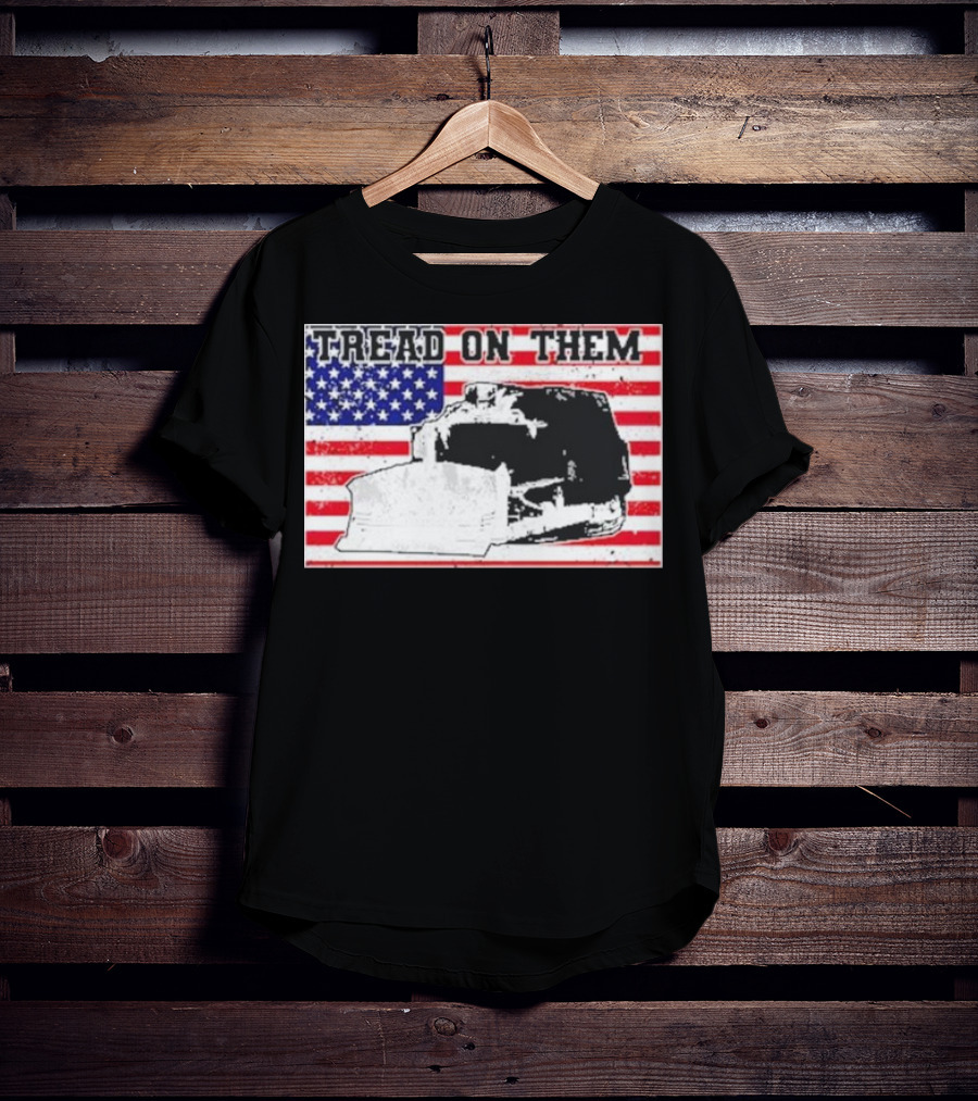 Tread On Them American Flag Killdozer T-Shirt