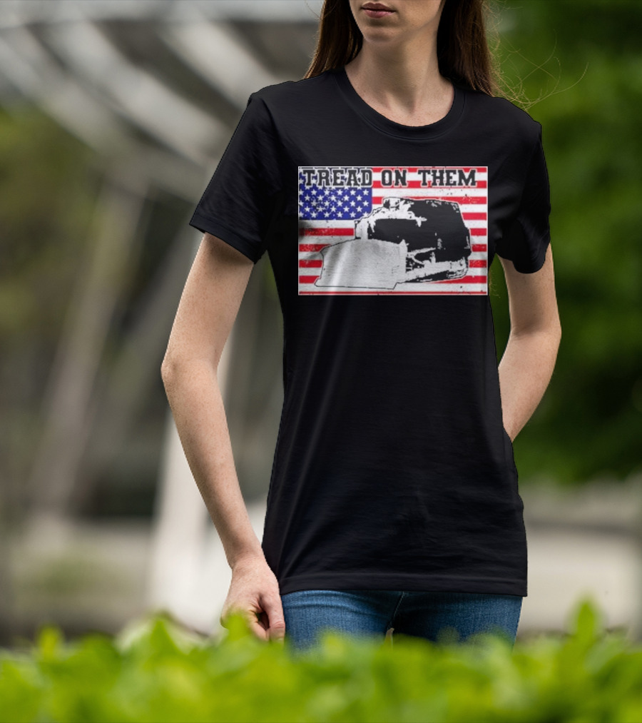 Tread On Them American Flag Killdozer T-Shirt