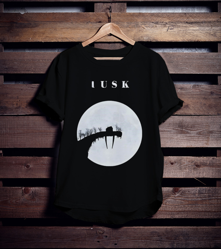 Tusk Moonlit Landscape With House And Trees T-Shirt