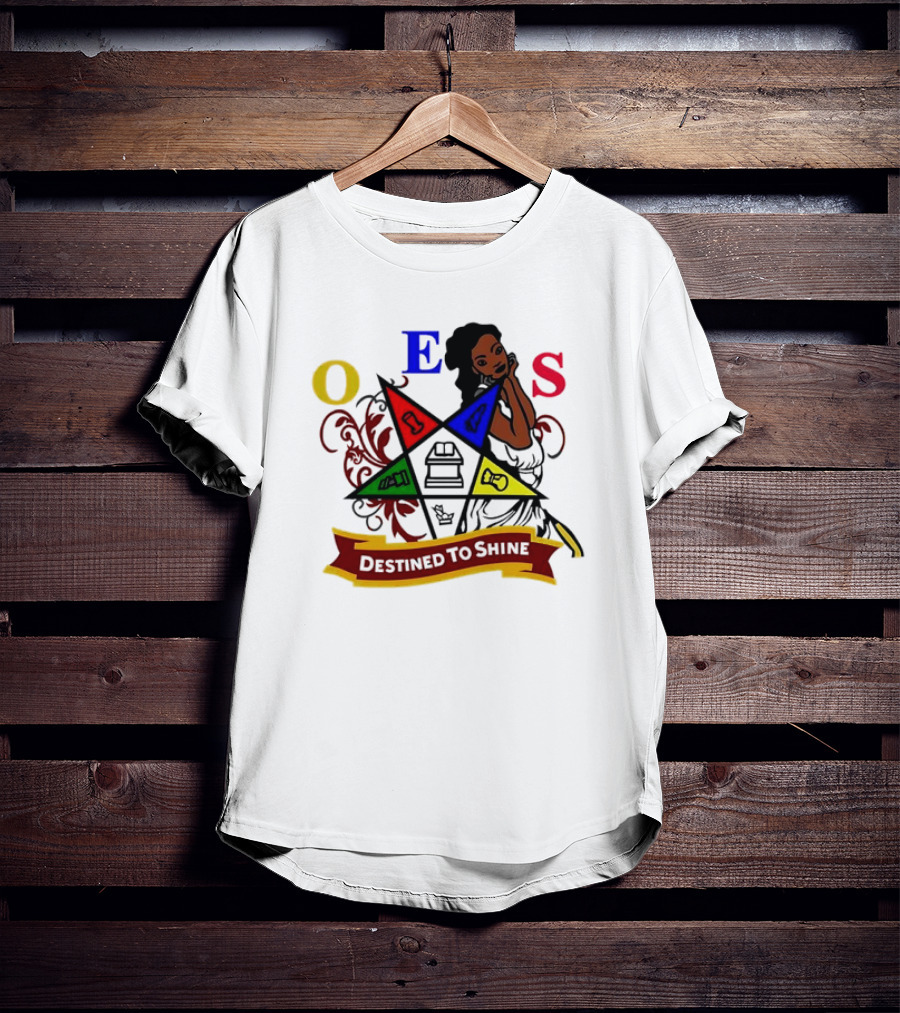 OES Eastern Star Destined To Shine Cartoon T-Shirt