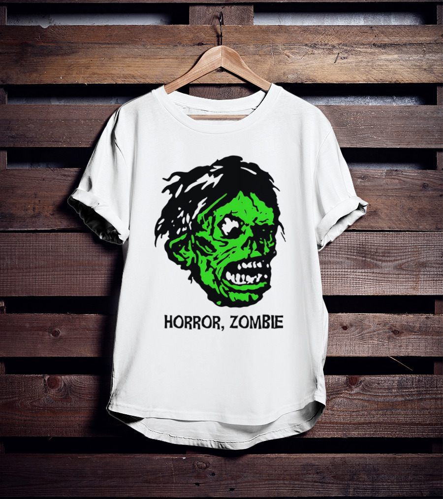 Kirk Hammett Horror Zombie Green Face T-Shirt