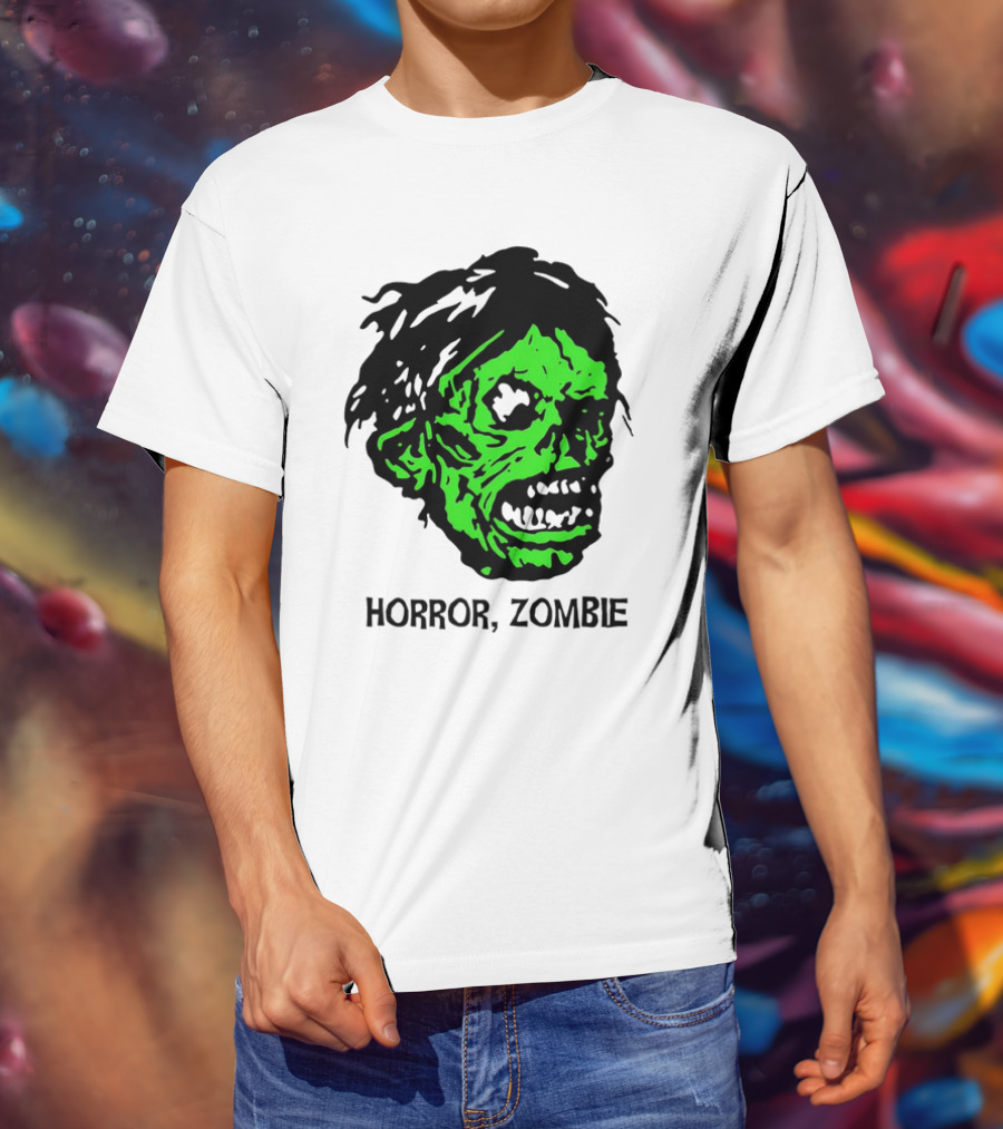 Kirk Hammett Horror Zombie Green Face T-Shirt