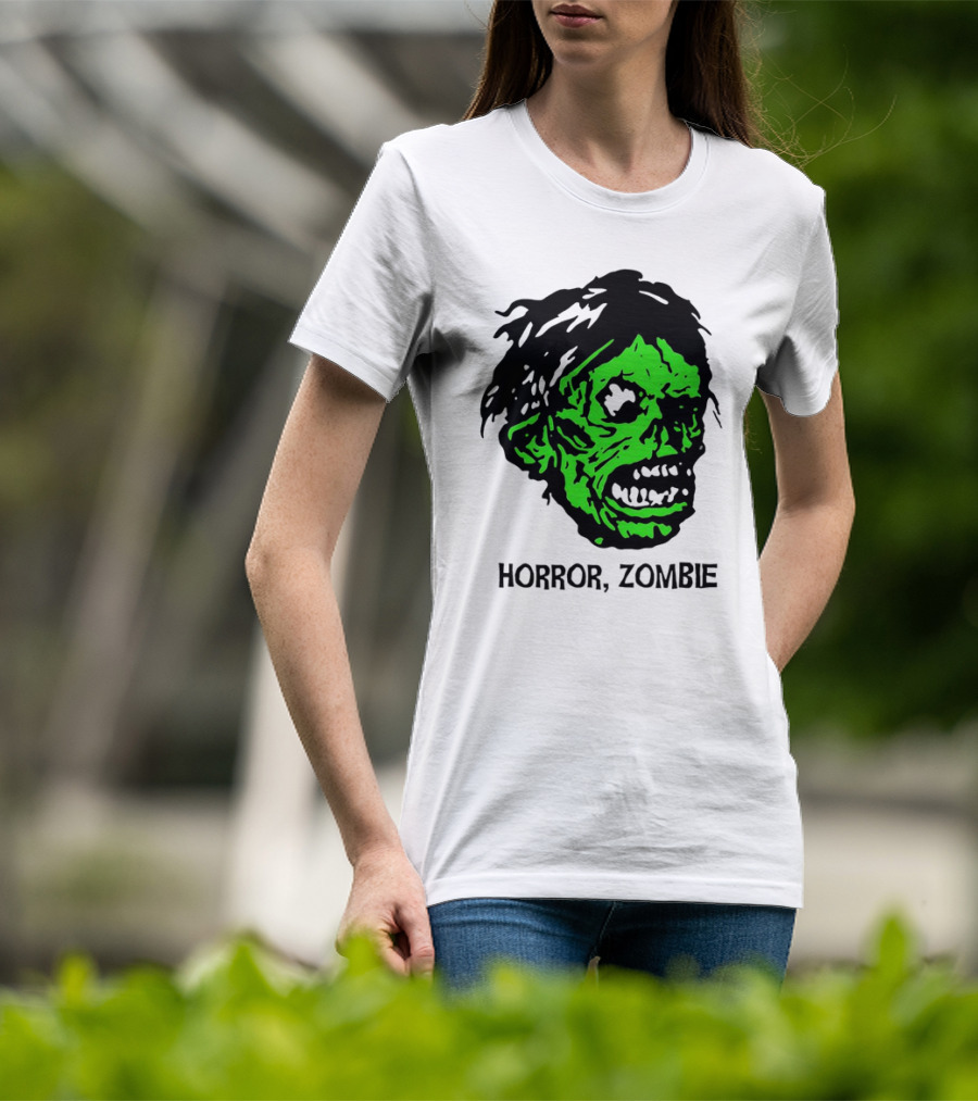 Kirk Hammett Horror Zombie Green Face T-Shirt