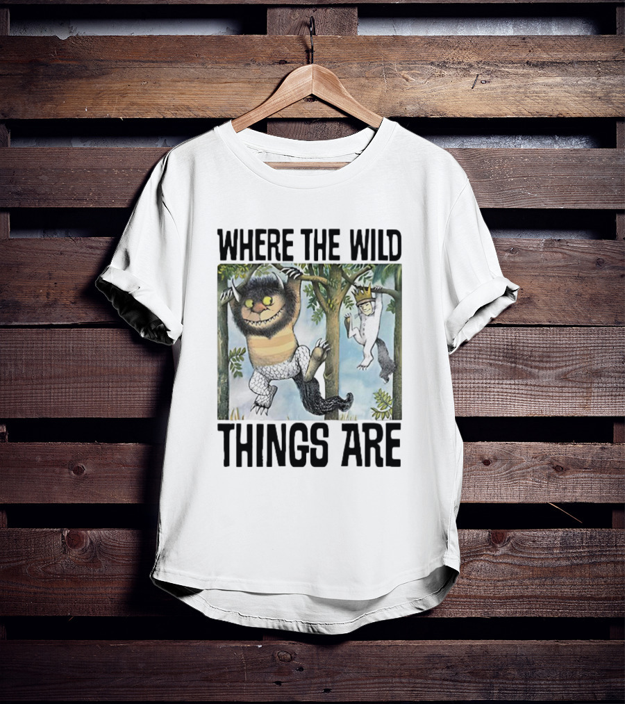 Where The Wild Things Are Moishe Sketch Hanging In Trees T-Shirt