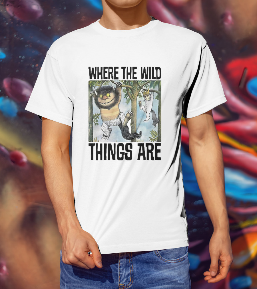 Where The Wild Things Are Moishe Sketch Hanging In Trees T-Shirt