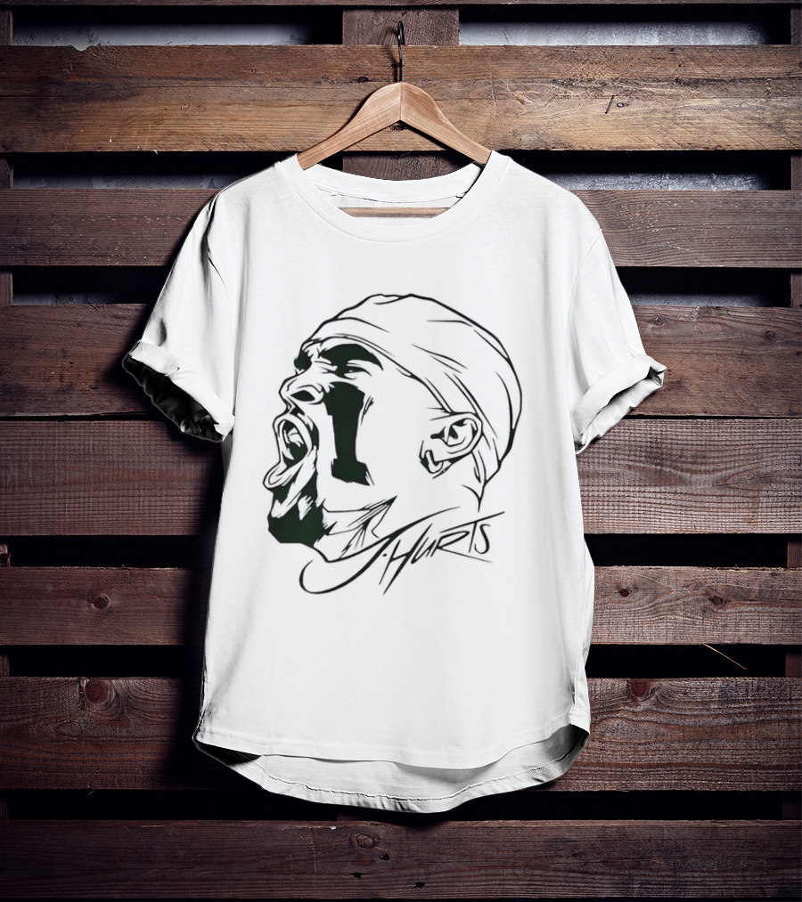 Philadelphia Eagles Jalen Hurts Yelling Vintage T-Shirt