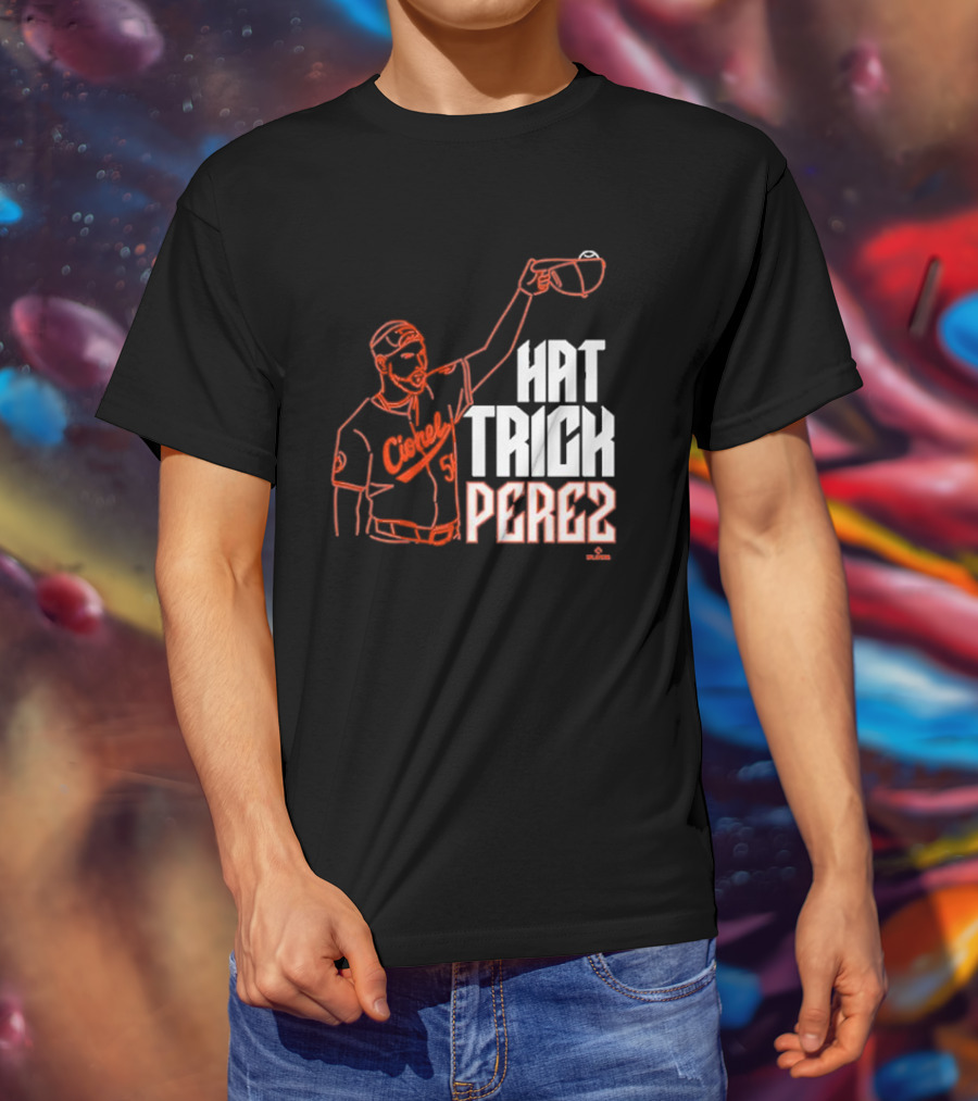 Baltimore Orioles Cionel Perez Hat Trick Perez Player T-Shirt