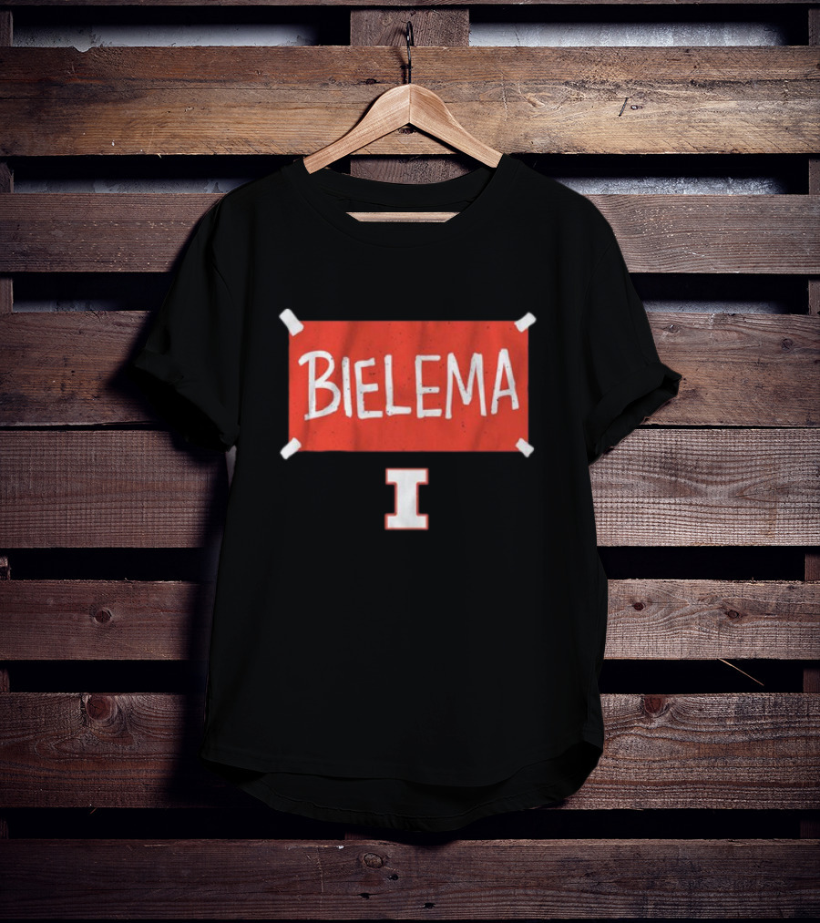 Bielema Illinois Football Banner T-Shirt