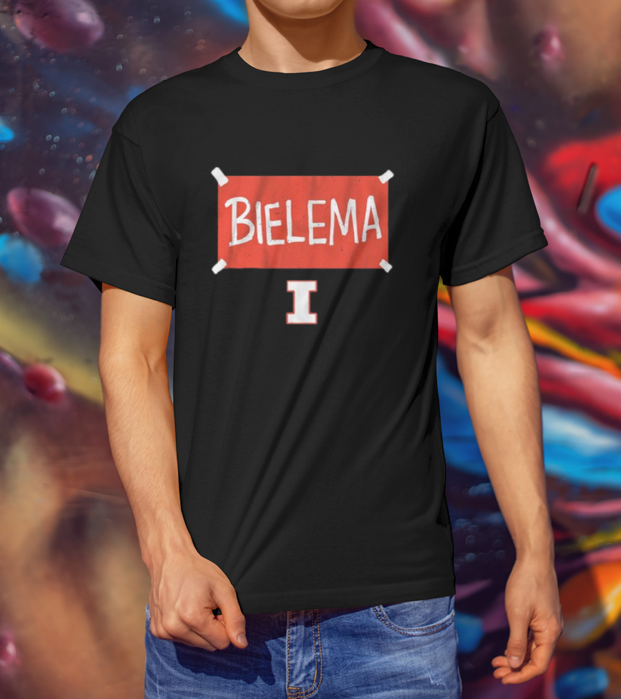 Bielema Illinois Football Banner T-Shirt