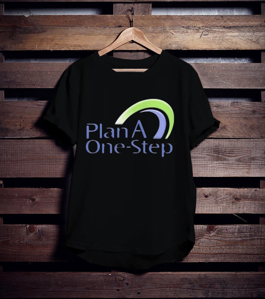 Plan A One Step Green Blue Curve T-Shirt
