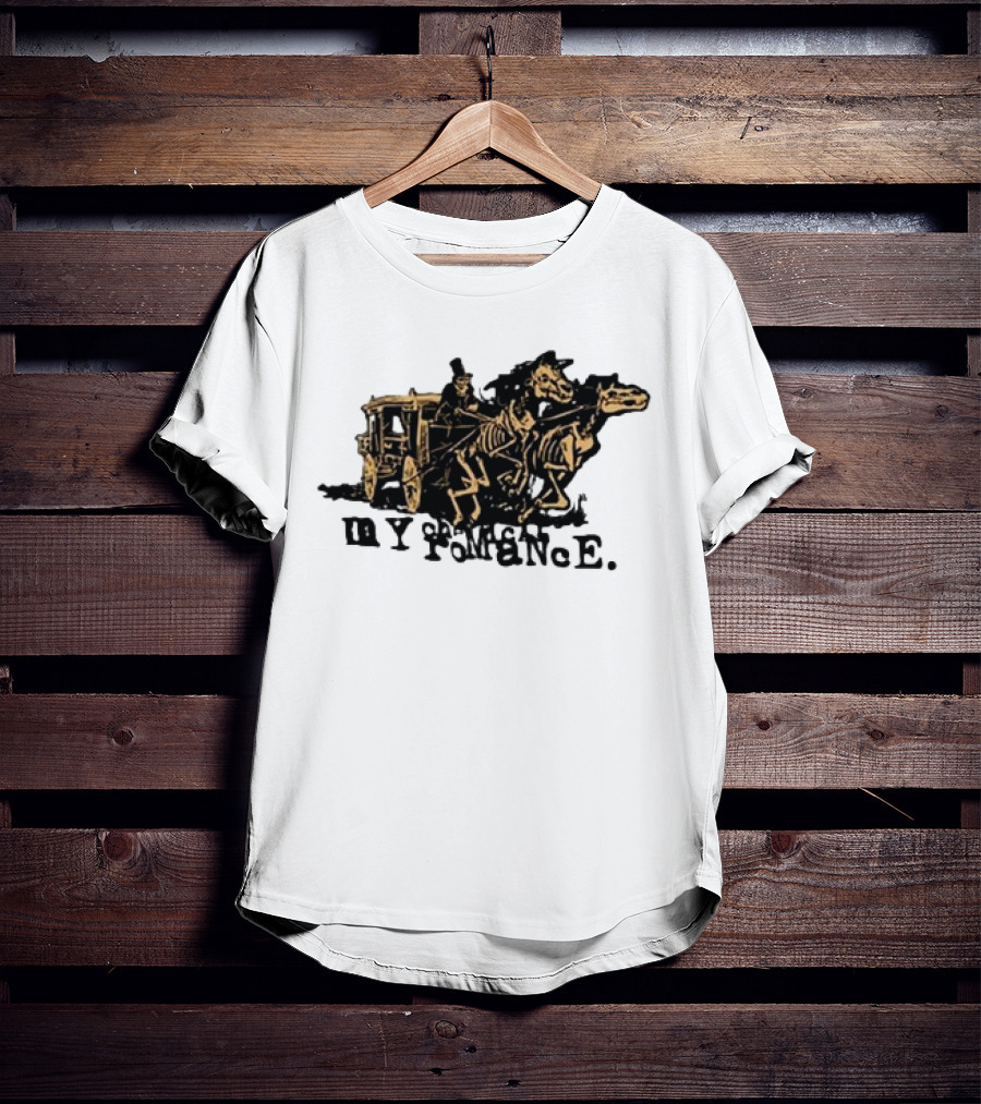 My Chemical Romance Skeleton Horse Hearse Carriage T-Shirt