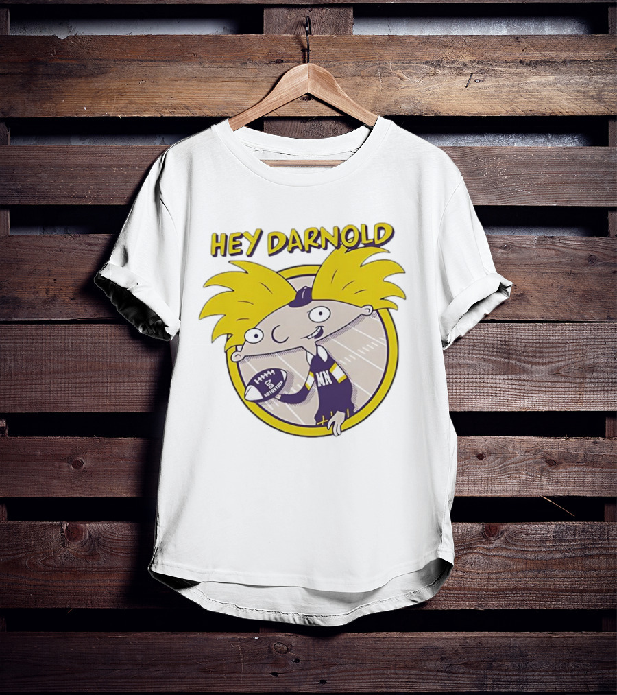 Hey Darnold Minnesota Football Cartoon Character MN Football T-Shirt