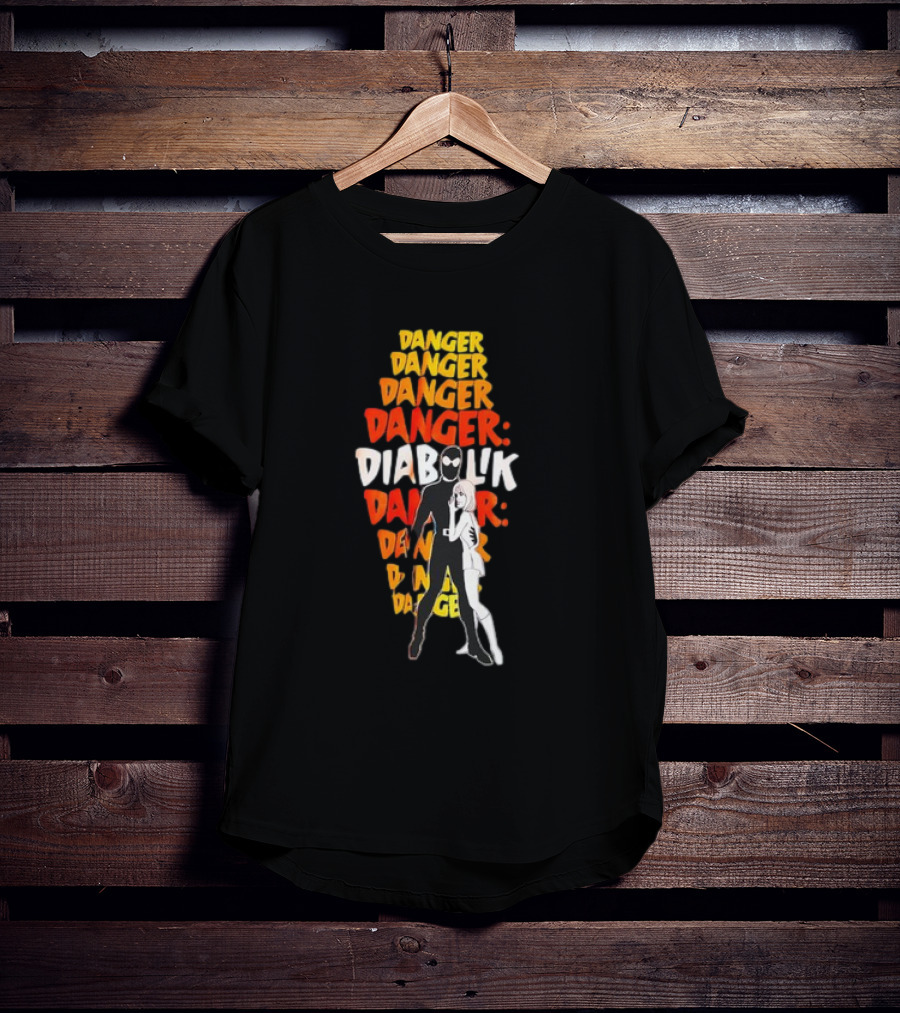 Danger Diabolik Mario Bava Crime Ennio Morricone Classic Comic Book T-Shirt