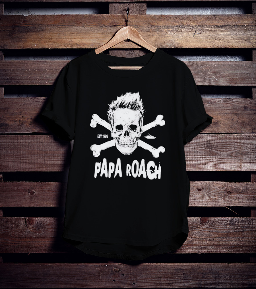 Papa Roach Est. 1993 Skull And Crossbones Rocktober T-Shirt
