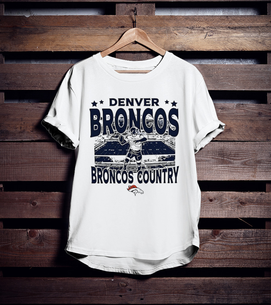 DENVER BRONCOS BRONCOS COUNTRY STADIUM FOOTBALL PLAYER T-Shirt