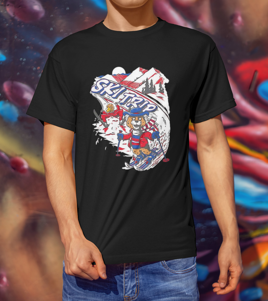 Arizona Cardinals Week 5 Win Ski Trip Adventure With Snowy Mountains And Playful Characters T-Shirt