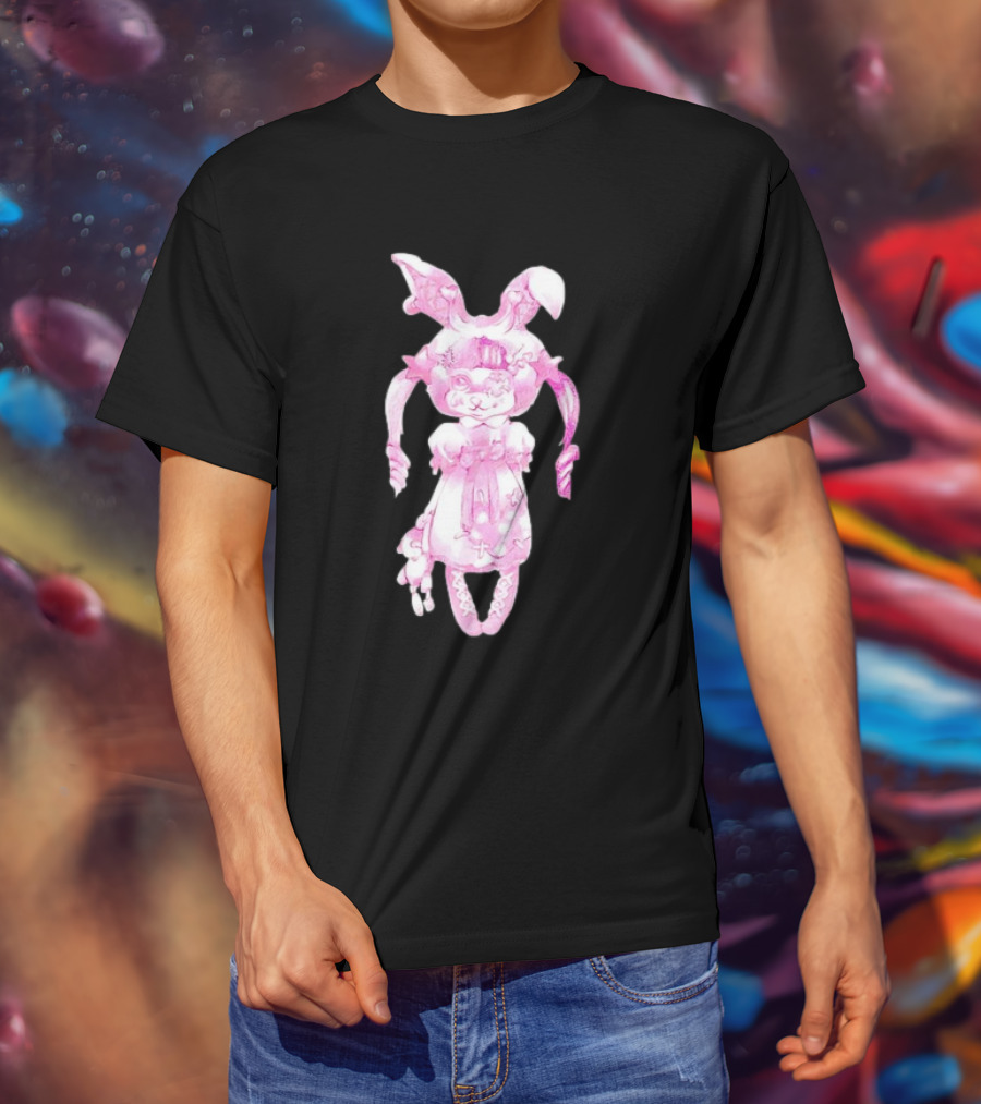 Crybaby Bunny Pink Doll Character T-Shirt