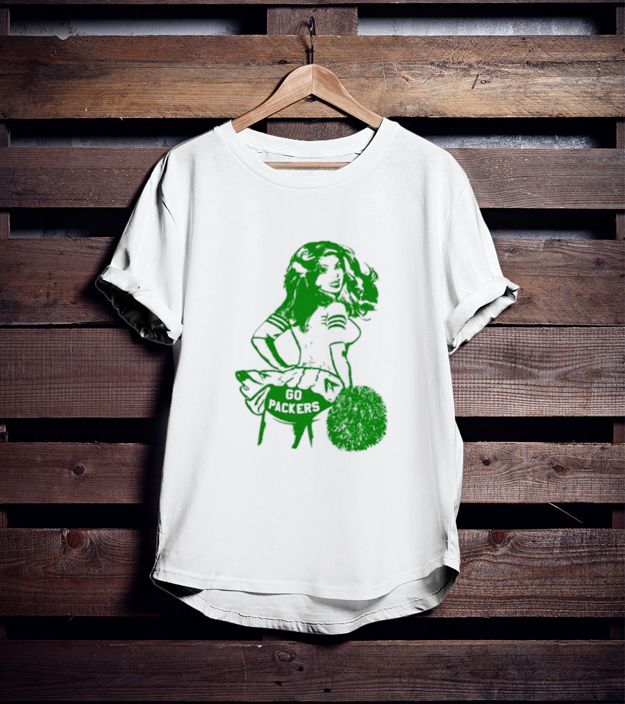 Green Bay Packers Cheerleader Go Packers Enthusiast T-Shirt