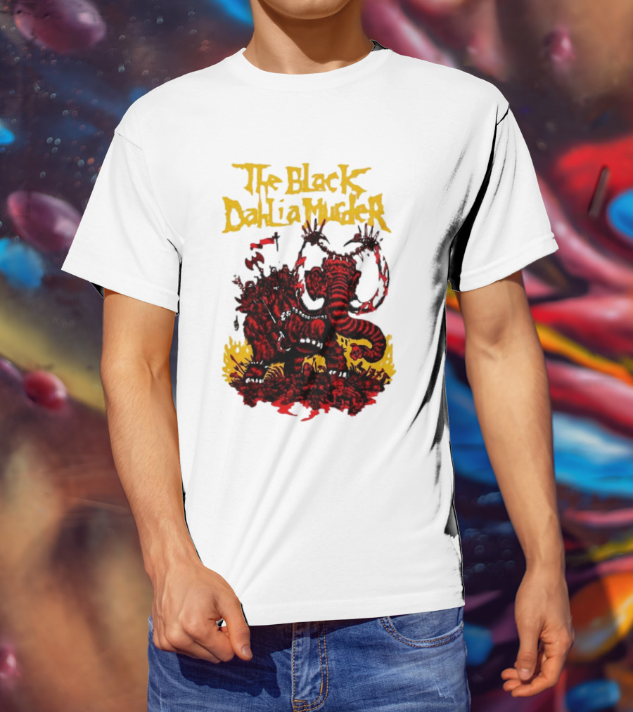 The Black Dahlia Murder Red Mammoth Battle Scene T-Shirt