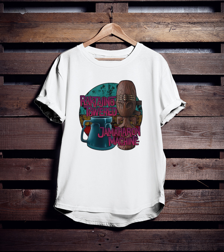 Raktajino Powered Jamaharon Machine T-Shirt