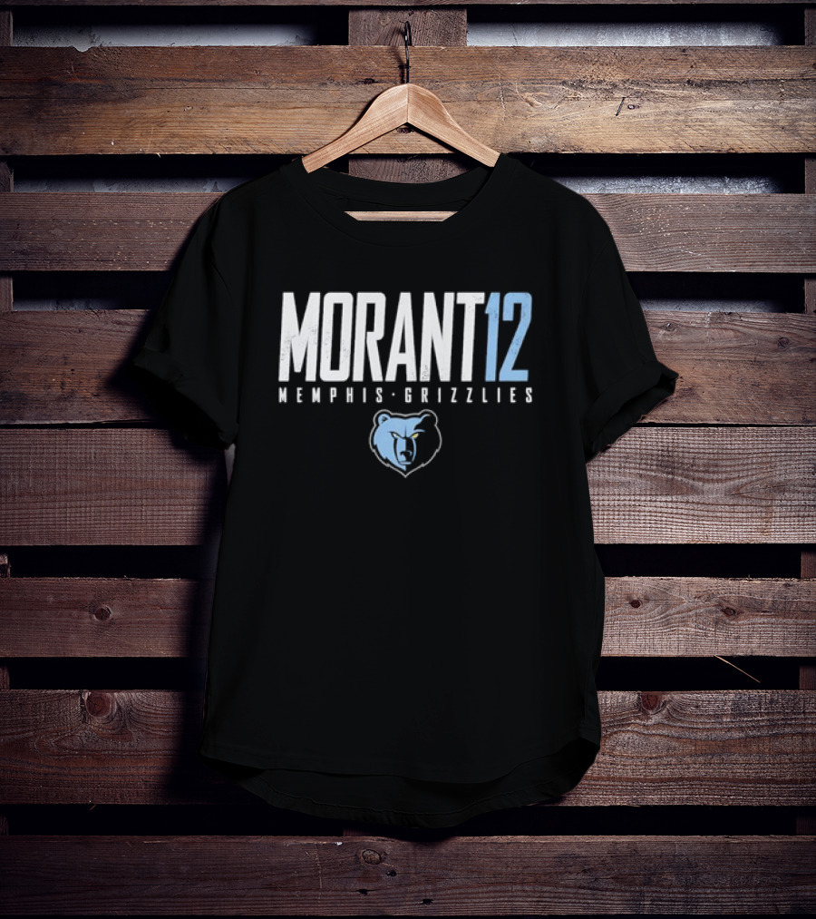 Morant 12 Memphis Grizzlies Bear T-Shirt