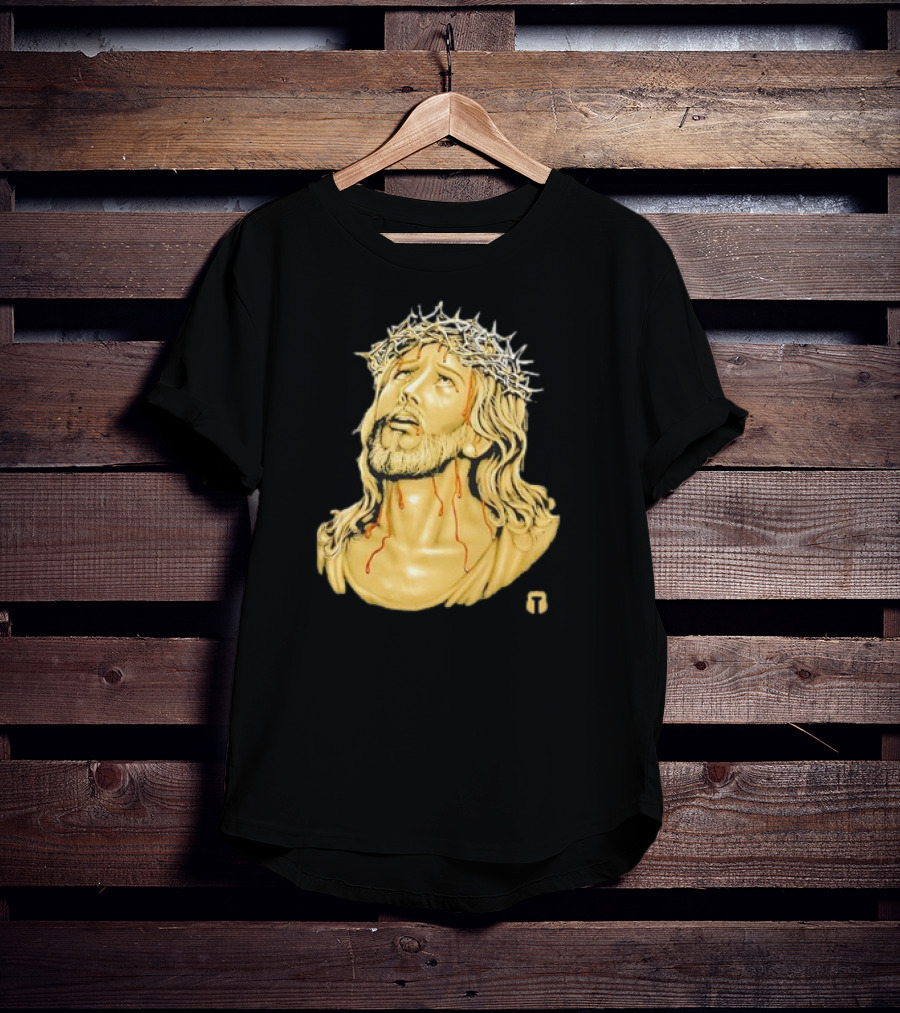 Our Lord Jesus Christ With Crown Of Thorns And Drops Of Blood T-Shirt