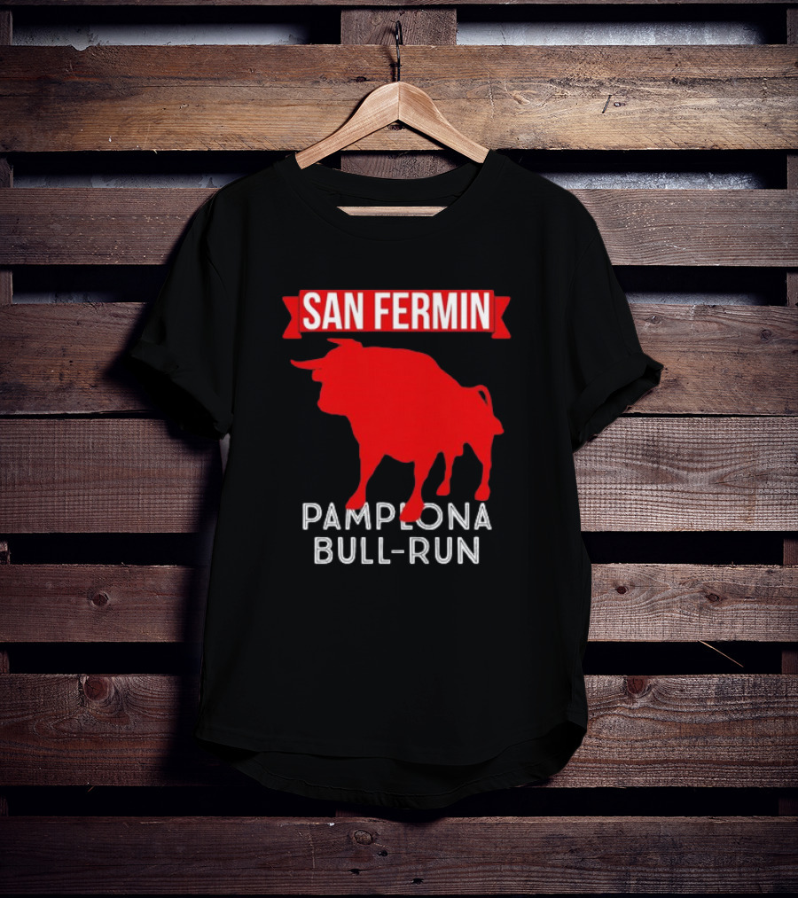 San Fermin Pamplona Bull Run Spain Festival Red Bull T-Shirt