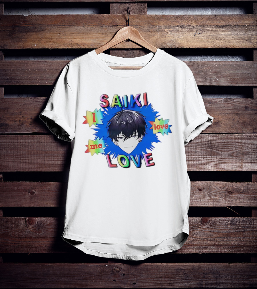 Saiki I Love Me Love Colorful Anime T-Shirt