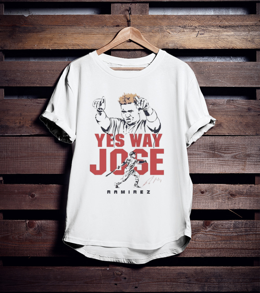 Yes Way Jose Ramirez Cleveland Baseball T-Shirt