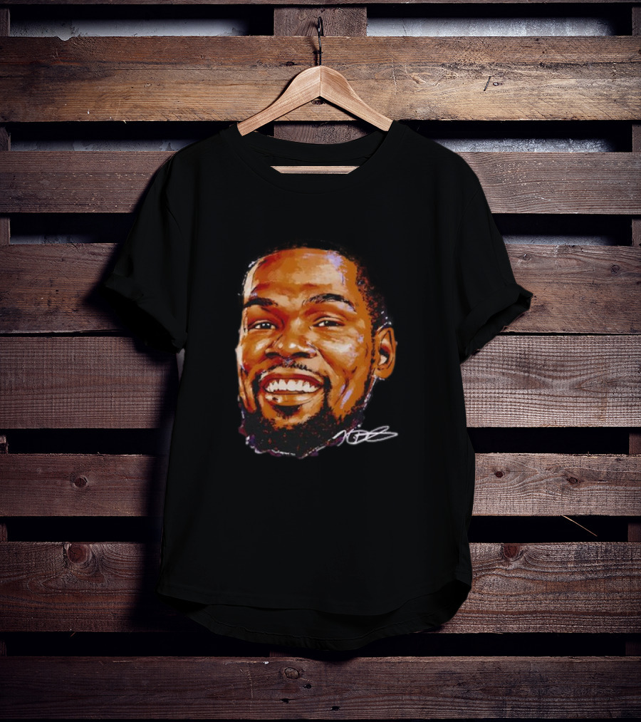Kevin Durant Phoenix Basketball Face Signature T-Shirt