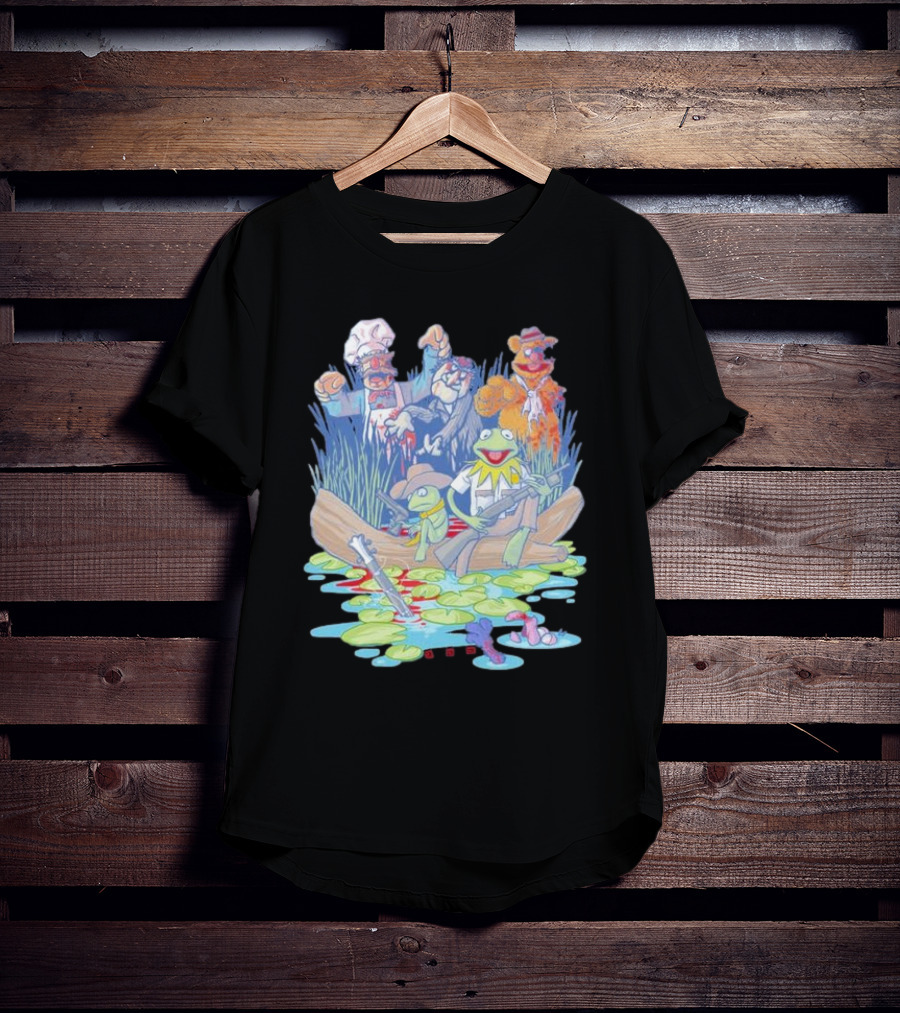 Walking Dead Muppets Parody Swamp Boat Adventure T-Shirt
