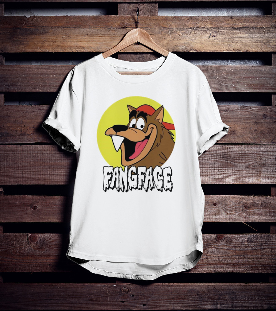Fangface Cartoon Logo Meme T-Shirt