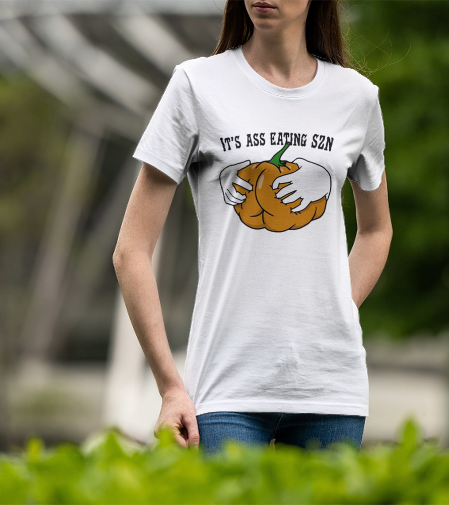 IT'S ASS EATING SZN Funny Autumn Pumpkin Hands T-Shirt
