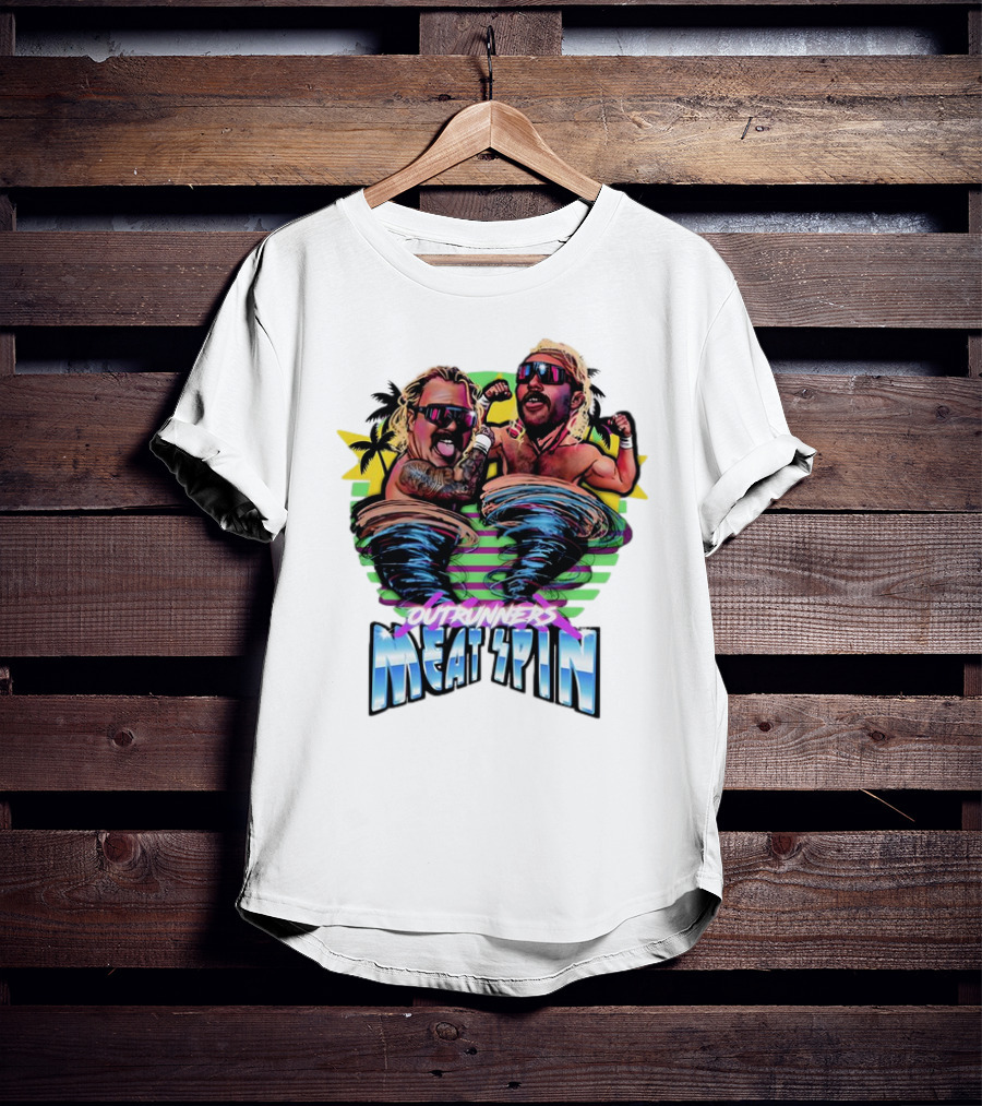 Outrunners Meat Spin Tropical Wrestling Tornadoes T-Shirt