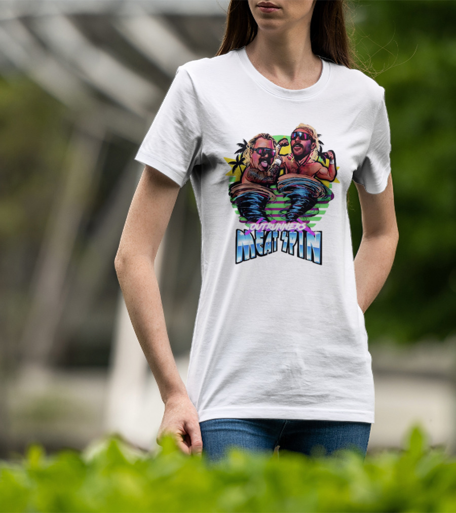 Outrunners Meat Spin Tropical Wrestling Tornadoes T-Shirt