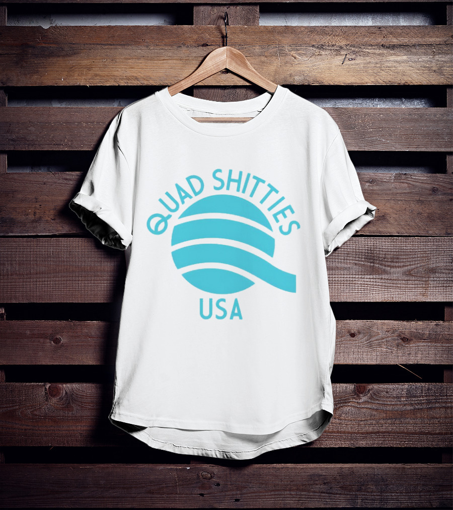 Quad Shitties USA Wavy T-Shirt