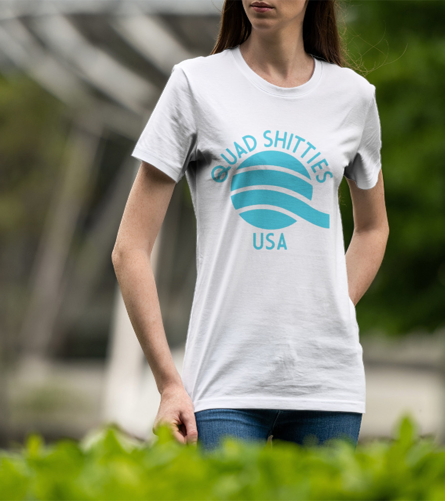Quad Shitties USA Wavy T-Shirt